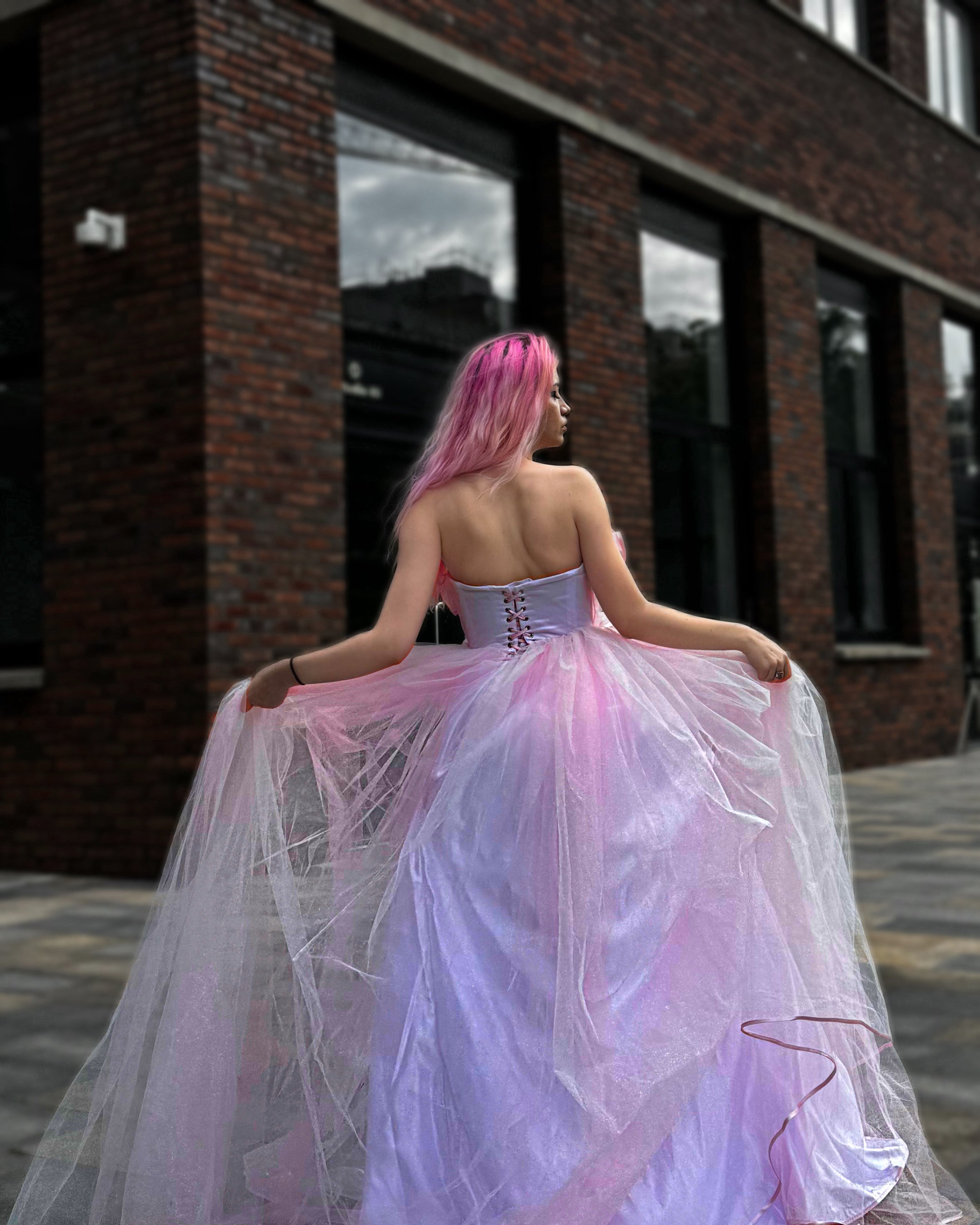 "Endless Pearl Dream" Pink Gown