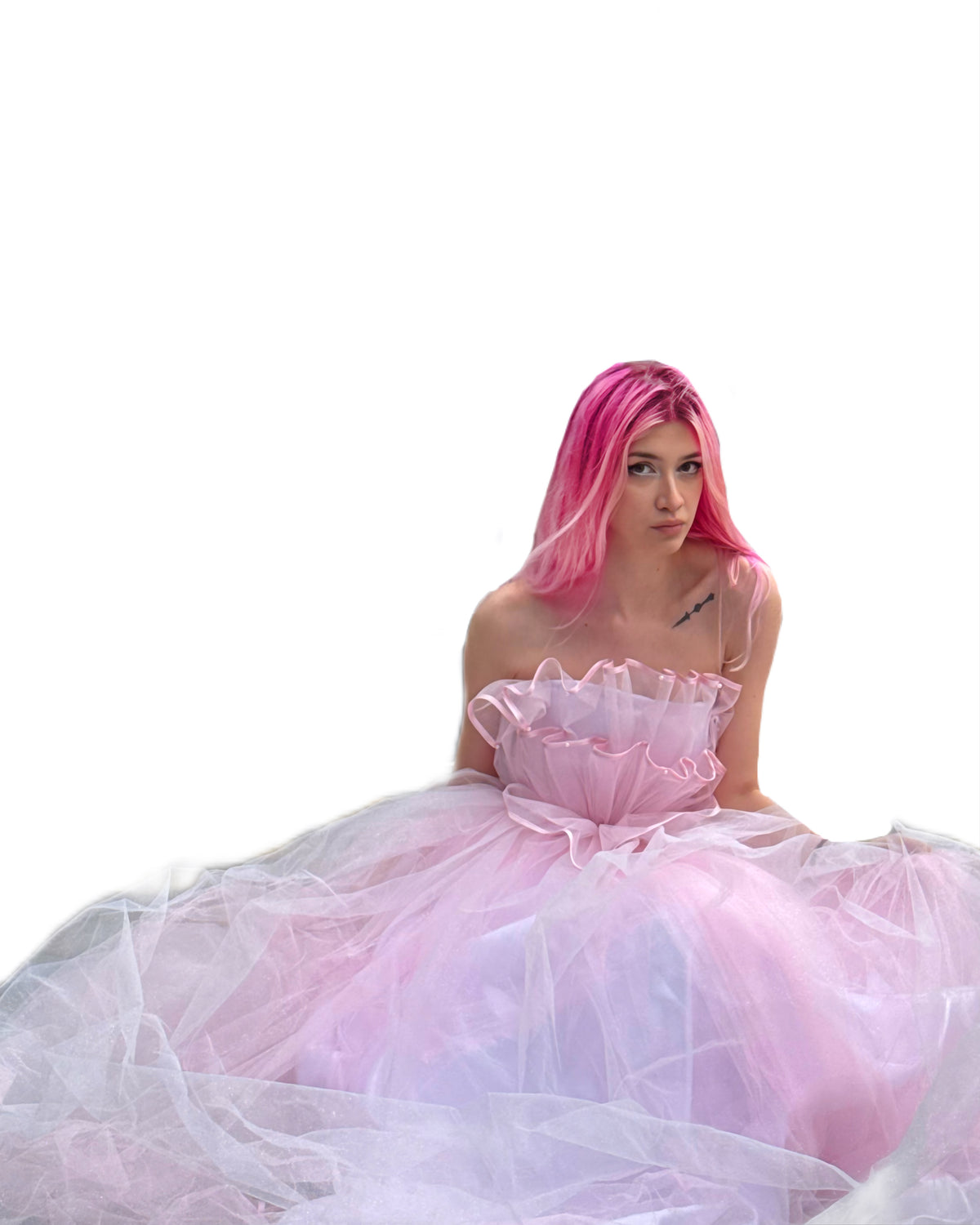 "Endless Pearl Dream" Pink Gown