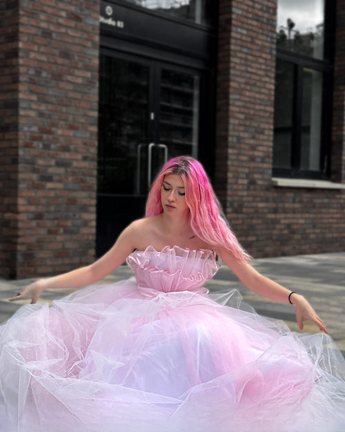 "Endless Pearl Dream" Pink Gown