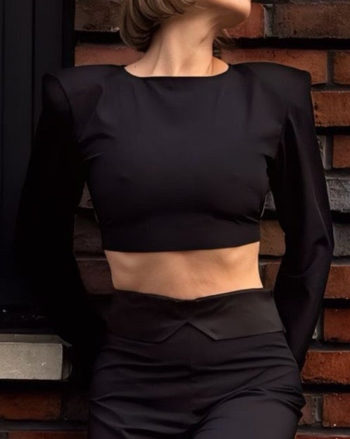 The "Diva" Black Top & Bottom Set