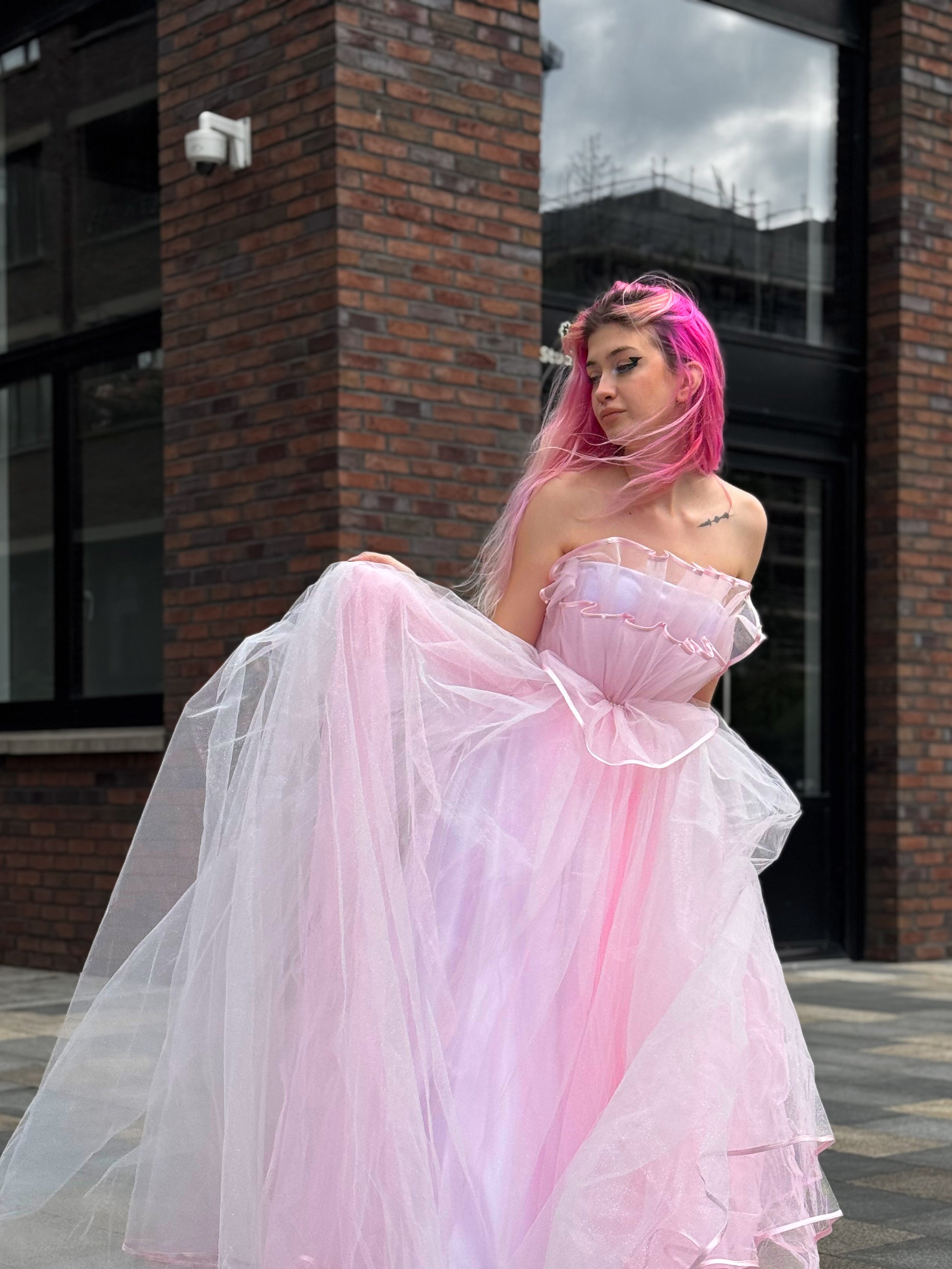 "Endless Pearl Dream" Pink Gown