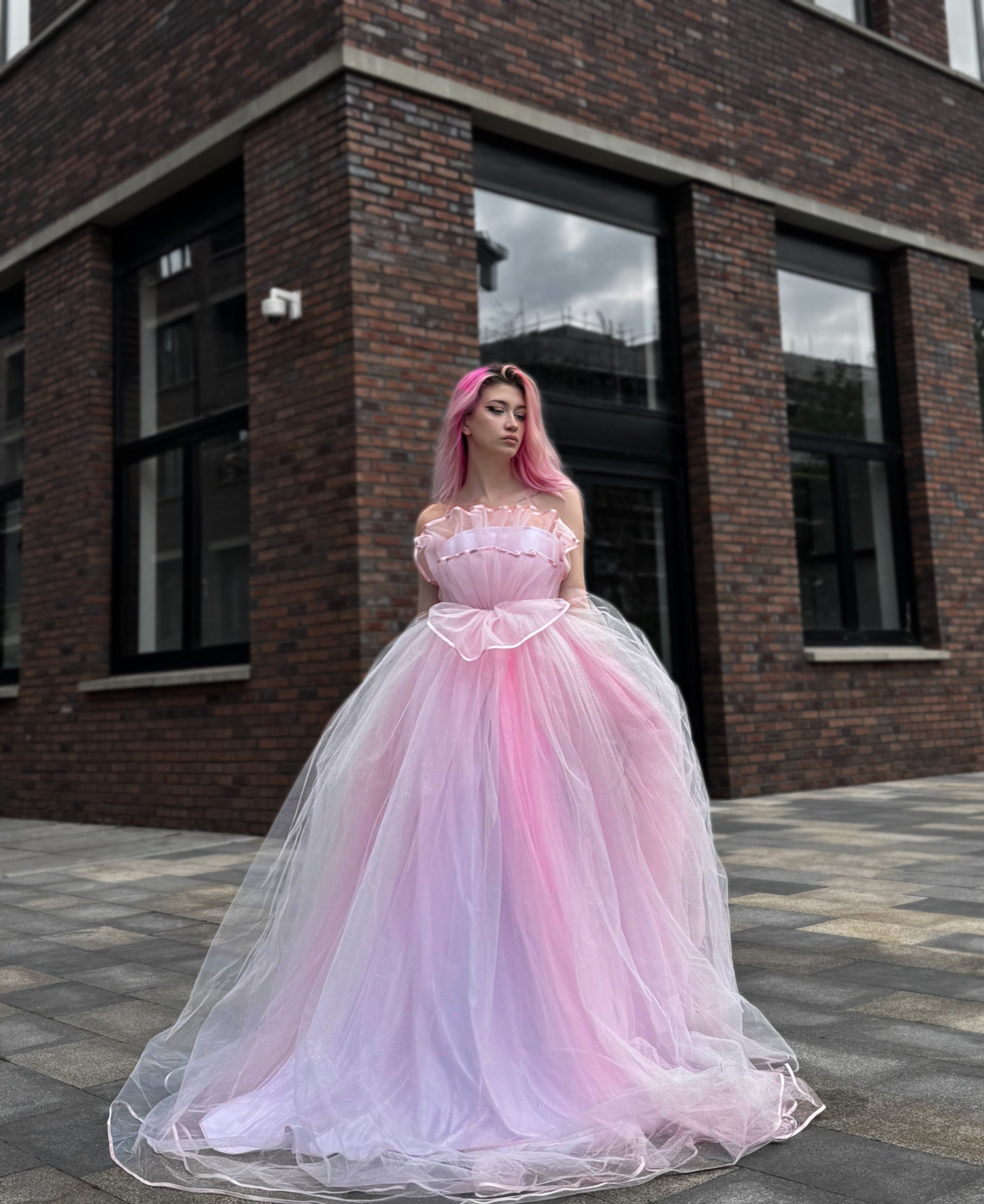 "Endless Pearl Dream" Pink Gown
