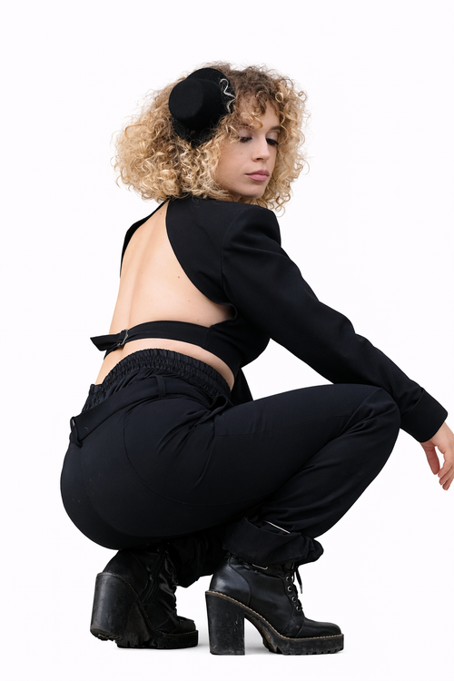 The "Fierce" Black Top & Bottom Set