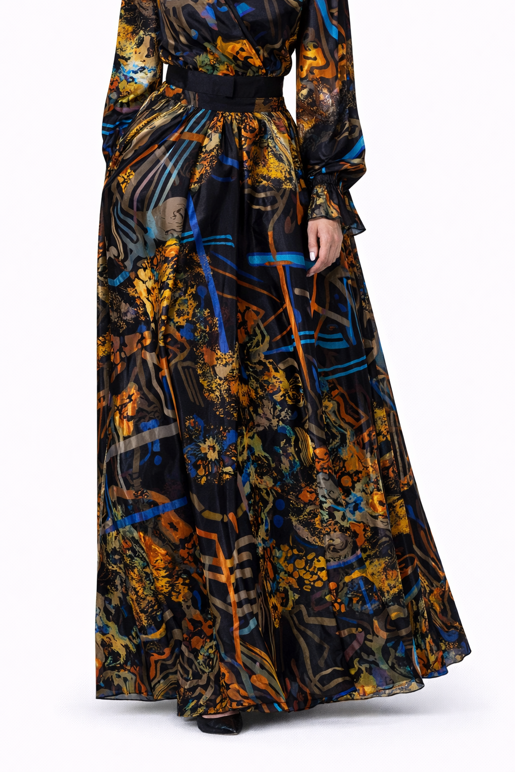 The “In Love” Flowy Silk Skirt