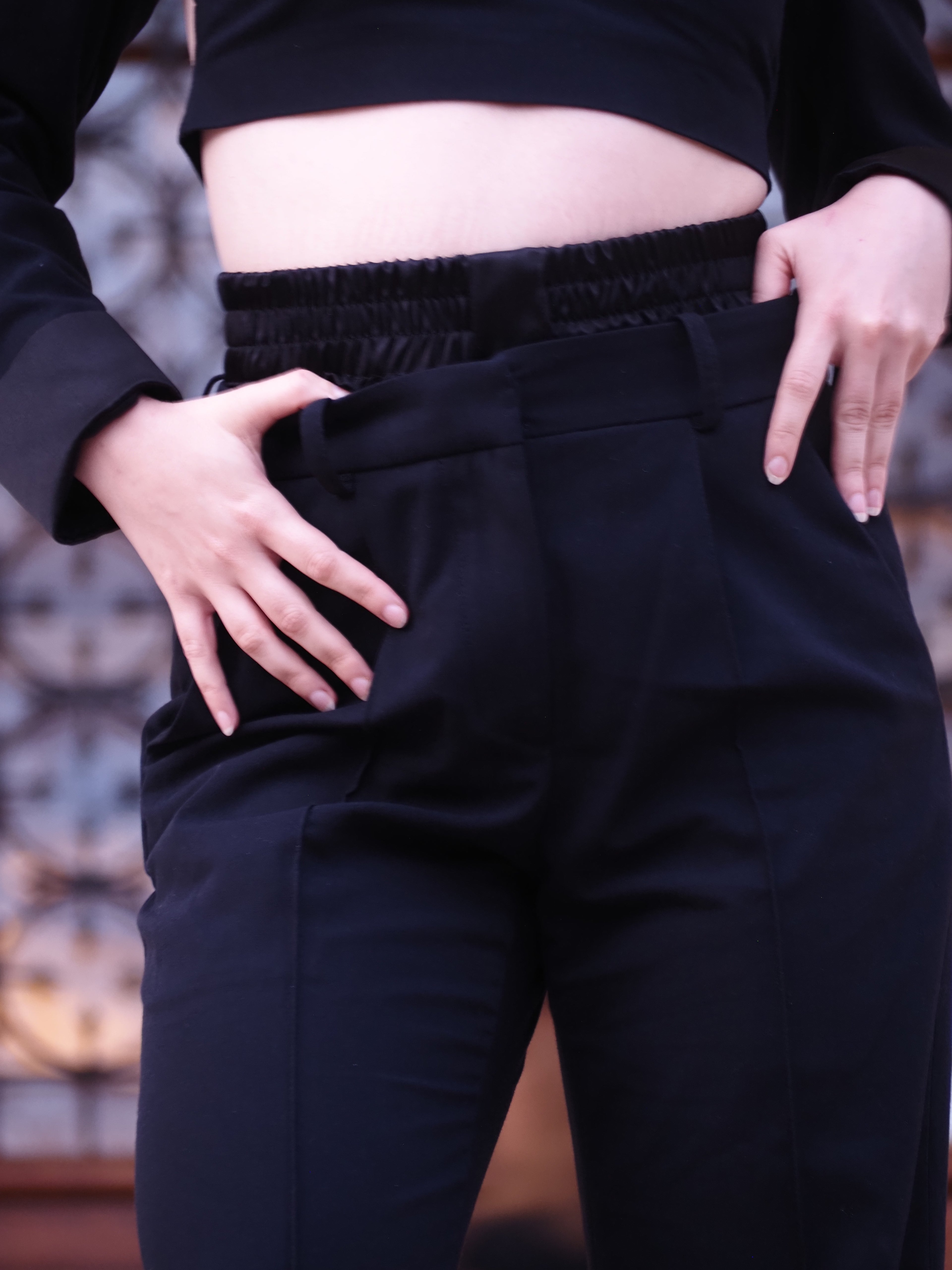 Fierce Black Top & Bottom Set